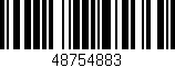 Código de barras (EAN, GTIN, SKU, ISBN): '48754883'