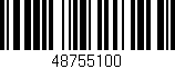 Código de barras (EAN, GTIN, SKU, ISBN): '48755100'