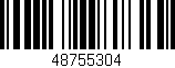 Código de barras (EAN, GTIN, SKU, ISBN): '48755304'
