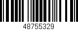 Código de barras (EAN, GTIN, SKU, ISBN): '48755329'
