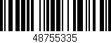 Código de barras (EAN, GTIN, SKU, ISBN): '48755335'