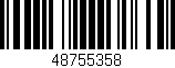 Código de barras (EAN, GTIN, SKU, ISBN): '48755358'