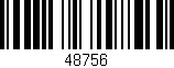 Código de barras (EAN, GTIN, SKU, ISBN): '48756'