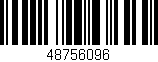 Código de barras (EAN, GTIN, SKU, ISBN): '48756096'