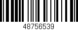 Código de barras (EAN, GTIN, SKU, ISBN): '48756539'