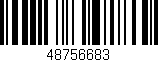 Código de barras (EAN, GTIN, SKU, ISBN): '48756683'