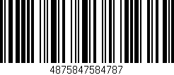 Código de barras (EAN, GTIN, SKU, ISBN): '4875847584787'