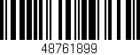 Código de barras (EAN, GTIN, SKU, ISBN): '48761899'