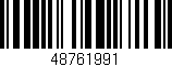 Código de barras (EAN, GTIN, SKU, ISBN): '48761991'