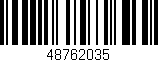 Código de barras (EAN, GTIN, SKU, ISBN): '48762035'