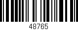 Código de barras (EAN, GTIN, SKU, ISBN): '48765'
