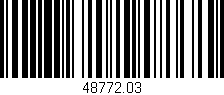 Código de barras (EAN, GTIN, SKU, ISBN): '48772.03'