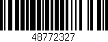 Código de barras (EAN, GTIN, SKU, ISBN): '48772327'