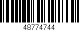 Código de barras (EAN, GTIN, SKU, ISBN): '48774744'