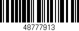 Código de barras (EAN, GTIN, SKU, ISBN): '48777913'