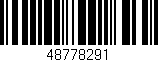 Código de barras (EAN, GTIN, SKU, ISBN): '48778291'