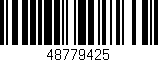 Código de barras (EAN, GTIN, SKU, ISBN): '48779425'