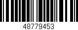 Código de barras (EAN, GTIN, SKU, ISBN): '48779453'