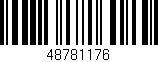 Código de barras (EAN, GTIN, SKU, ISBN): '48781176'