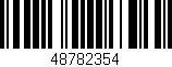 Código de barras (EAN, GTIN, SKU, ISBN): '48782354'