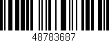 Código de barras (EAN, GTIN, SKU, ISBN): '48783687'