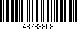Código de barras (EAN, GTIN, SKU, ISBN): '48783808'