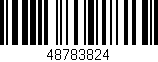 Código de barras (EAN, GTIN, SKU, ISBN): '48783824'