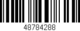 Código de barras (EAN, GTIN, SKU, ISBN): '48784288'