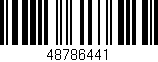 Código de barras (EAN, GTIN, SKU, ISBN): '48786441'