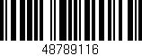 Código de barras (EAN, GTIN, SKU, ISBN): '48789116'