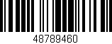 Código de barras (EAN, GTIN, SKU, ISBN): '48789460'