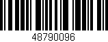 Código de barras (EAN, GTIN, SKU, ISBN): '48790096'