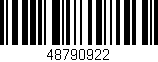 Código de barras (EAN, GTIN, SKU, ISBN): '48790922'
