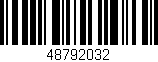 Código de barras (EAN, GTIN, SKU, ISBN): '48792032'