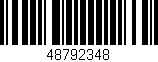 Código de barras (EAN, GTIN, SKU, ISBN): '48792348'