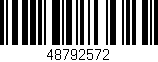 Código de barras (EAN, GTIN, SKU, ISBN): '48792572'
