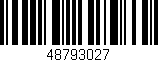 Código de barras (EAN, GTIN, SKU, ISBN): '48793027'