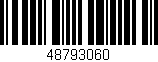 Código de barras (EAN, GTIN, SKU, ISBN): '48793060'
