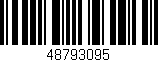 Código de barras (EAN, GTIN, SKU, ISBN): '48793095'