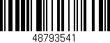 Código de barras (EAN, GTIN, SKU, ISBN): '48793541'