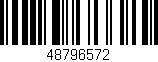 Código de barras (EAN, GTIN, SKU, ISBN): '48796572'