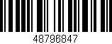 Código de barras (EAN, GTIN, SKU, ISBN): '48796847'