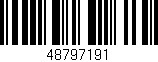 Código de barras (EAN, GTIN, SKU, ISBN): '48797191'