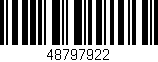 Código de barras (EAN, GTIN, SKU, ISBN): '48797922'