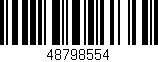 Código de barras (EAN, GTIN, SKU, ISBN): '48798554'