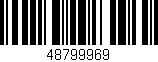 Código de barras (EAN, GTIN, SKU, ISBN): '48799969'