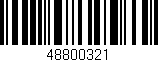 Código de barras (EAN, GTIN, SKU, ISBN): '48800321'