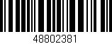 Código de barras (EAN, GTIN, SKU, ISBN): '48802381'