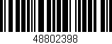 Código de barras (EAN, GTIN, SKU, ISBN): '48802398'