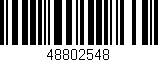 Código de barras (EAN, GTIN, SKU, ISBN): '48802548'
